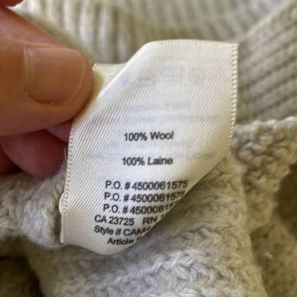 WILFRED ARITZIA sweater size XXS grey knit tunic sleeveless Italian yarn - Picture 7 of 8